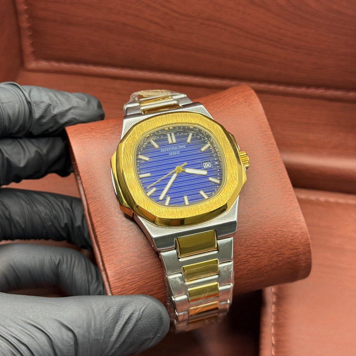 Patek Philippe Withe Golden Dial Cover And Blue dial | H&A Emporium