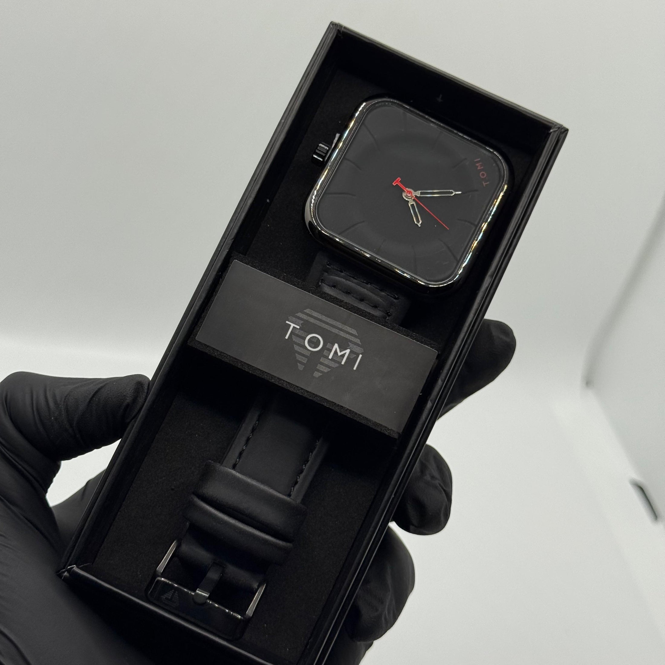 Tomi Watch With Black Straps With Black Dial | H&A Emporium