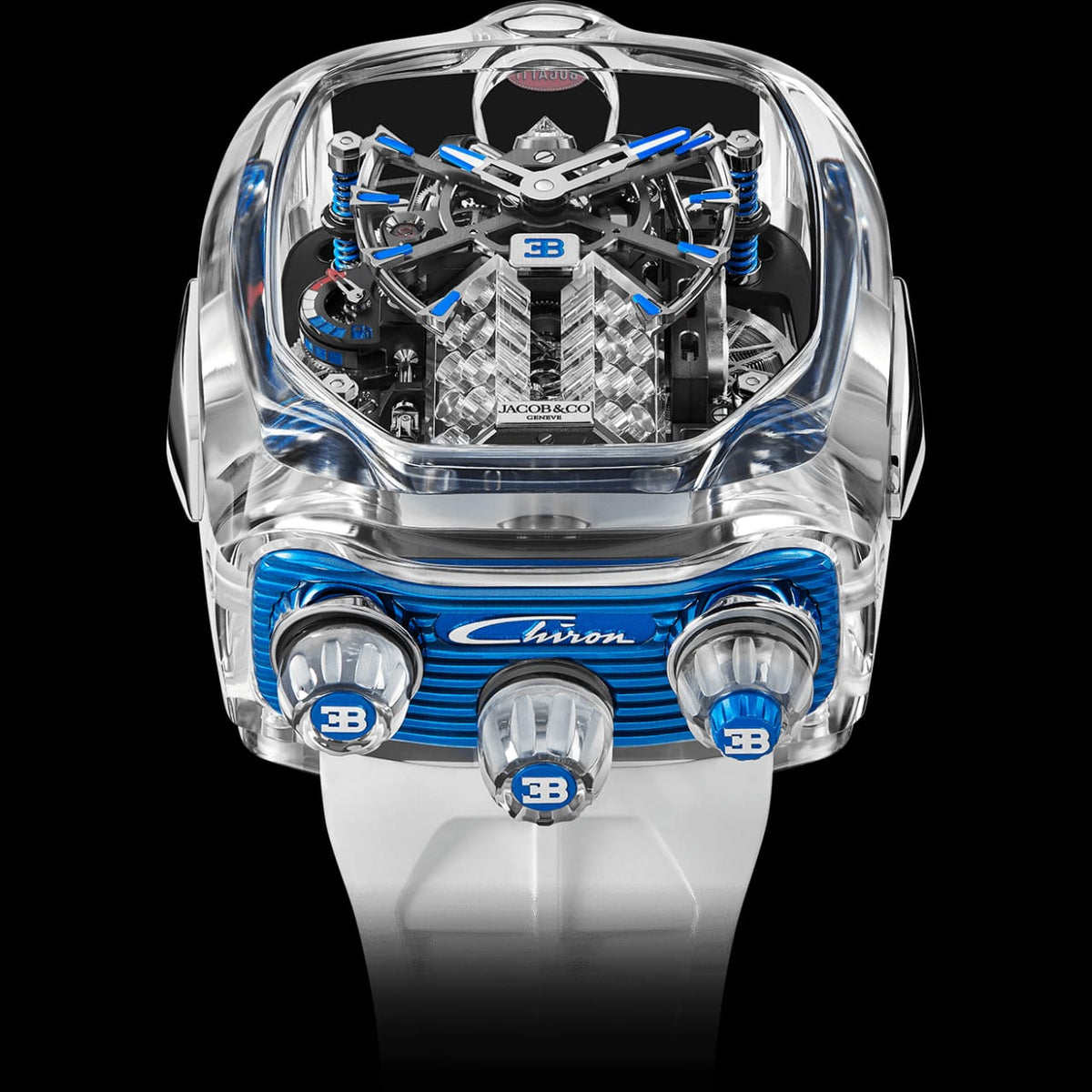 jacob & co bugatti watch | Blue And White Finishing | First Copy | Automatic Watch | Water Proof | H&A Emporium